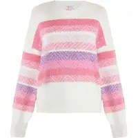 IZIA Pullover lavanda / rosa / rosado / branco
