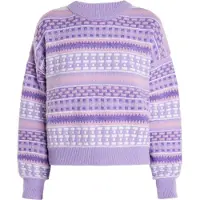 IZIA Pullover 'Eyota' lilás / rosa / branco