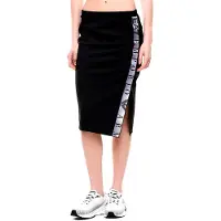 EA7 para mulher. 7W001156_AF12501 Saia Natural Ventus preto (XS), Casual, Polister Reciclado