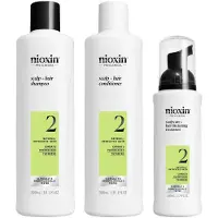 Nioxin System 2 Kit Trattamento per capelli naturali con diradamento avanzato 3 unità — Kit trattamento capelli