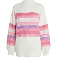 IZIA Pullover 'Hoona' roxo / roxo claro / rosa / branco