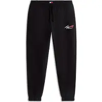 Tommy Hilfiger Calças 'Signature Logo Cuffed' vermelho / preto / branco