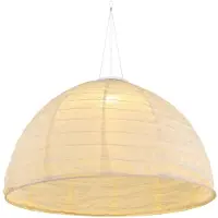 Globo Candeeiro suspenso LED 33982, branco, linho, plástico