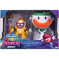 JAKKS Pacific Conjunto De Veículo Fantasma Nintendo Super Mario Galaxy Com Funções E Figura Do Bowser 13 Cm