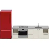 Lundby Jogo cinzento / vermelho / preto / branco