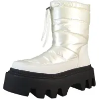 Buffalo Botas de neve 'Flora' branco / branco pérola