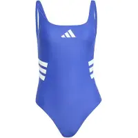 Adidas Fato de banho desportivo '3-Stripes U-back' azul real / branco