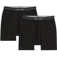 Icebreaker - Vestuário caminhada - M Merino 150 Anatomica Boxers 2 Pack Black para Homem - Tamanho S - Preto