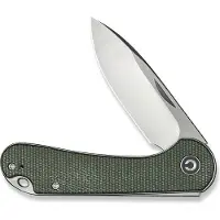 CIVIVI Elementum Slip Joint C18062AJ-2 Satin, Green Micarta, navalha slipjoint