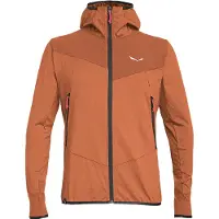 Salewa - Polares - Agner Hybrid Polarlite Durastretch M FZ Hoody Bombay Brown Melange para Homem - Tamanho XL - Castanho