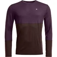 Ortovox - Primeiras camadas - 185 Rock'N'Wool LS M Dark Wild Berry para Homem - Tamanho XL