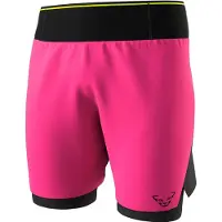 Dynafit - Vestuário trail corrida - Dna Ultra M 2/1 Shorts Pink Glo para Homem - Tamanho L - Rosa