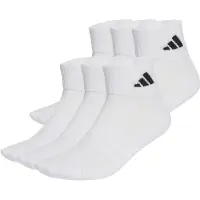 Adidas Meias de desporto 'Essentials' preto / branco / branco lã