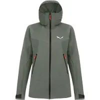 Salewa - Vestuário ski travessia mulher - Sella DST W Jacket Shadow para Mulher - Softshell - Tamanho XS - Verde