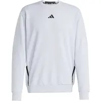 Adidas Sweatshirt de desporto 'Designed For Training' cinzento claro / preto
