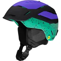 Smith - Capacetes ski homem - Vantage 2 MIPS Matte Black / Ultraviolet / Emerald City para Unissexo - Tamanho 51-55 cm - Verde
