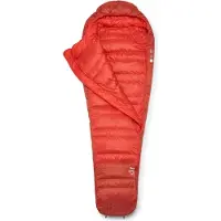 Rab - Sacos-cama trekking - Alpine -6C / 20F Dark Horizon/Tuscan Red para Unissexo - Tamanho Esquerda - Vermelho