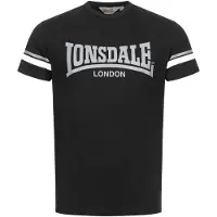 Lonsdale Camisa 'Creich' cinzento / preto / branco