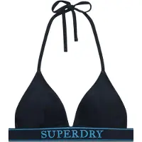 Superdry para mulher. W3010464A Biquíni triangular Logo marinho (XS), Beachwear, Polister Reciclado