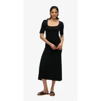 Superdry Vestido De Manga Curta Sqr Neck