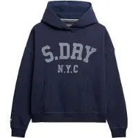 Superdry para mulher. W2012430A Sweatshirt Essential azul-marinho (L), Casual, Algodão