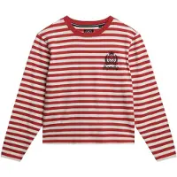 Superdry para mulher. W6012109A T-shirt Country Club vermelha (XS), Vermelho, Casual, Algodão, Manga comprida