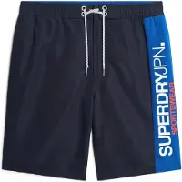 Superdry para homem. M3010229A Fato de banho desportivo feito de material marinho reciclado (M), Beachwear, Polister Reciclado, Sustentável