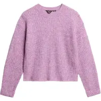 Superdry para mulher. W6110579A Camisola escovada cor-de-rosa (L), Casual, Acrílico