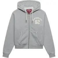 Superdry Moletom Com Fecho Athletic Essentials Relaxed Crop