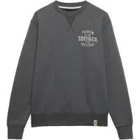 Superdry para homem. M2014563A Moletom Block Text cinza (M), Casual, Algodão, Manga comprida