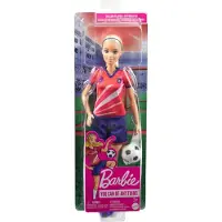 Mattel Boneca De T-shirt Vermelha De Profissões De Futebol