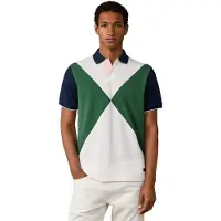 Hackett London para homem. HM5600208 Polo Nbr Diamond branco sujo (XXL), Casual, Algodão, Manga curta