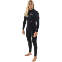 Rip Curl Roupa De Neoprene De Manga Comprida Sem Fecho Para Mulher Fbomb Fusion 3/2 Mm
