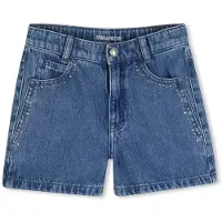 Zadig & Voltaire para menina. X60563 Calções de ganga azuis (10Y= 138cm), Azul, Casual, Algodão, Denim, moda infantil