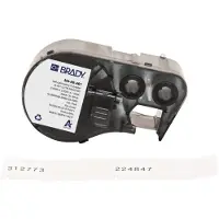 Brady M4-86-461 etiquetas de poliéster laminado preto sobre branco/transparente 15,24 mm x 66,68 mm x 25,4 mm