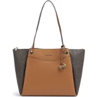 Michael Kors para mulher. 30T6GX5T7B Bolsa Tote May grande marrom (OSFA), Casual, Pele