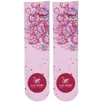 Surf Monkey Meias de desporto mistura de cores / rosa escuro