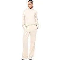EA7 para mulher. 7W000979_AF12501 Agasalho Modal bege (XL), Casual, Esportivo, Polister Reciclado