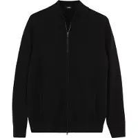 GOBI Cashmere Casaco de malha 'Women's Essential Cashmere Full-Zip Cardigan' preto