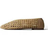 L37 HANDMADE SHOES Pantufa 'REMEMBER THIS MORNING' bege