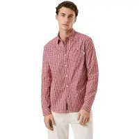Pepe Jeans para homem. PM3090841 Camisa Colton vermelha (L), Vermelho, Casual, Algodão, Manga comprida