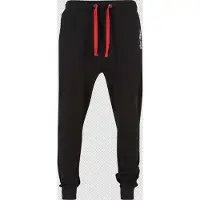 Urban Classics Calças preto / branco