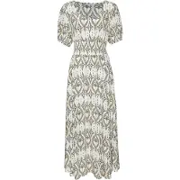 LASCANA Vestido creme / cáqui / preto