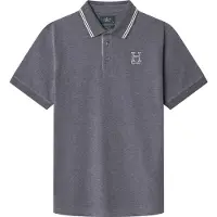 Hackett London para homem. HM563381 Pólo Heritage H cinzento (3XL), Casual, Cinza, Algodão, Manga curta