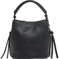 Pepe Jeans para mulher. PL0300110 Saco Tyler Script preto (OSFA), Casual, Poliuretano