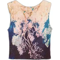 Desigual Top bege / marinho / rosé