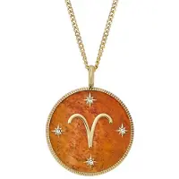 Fossil Collana Placcata Oro Ariete Scritto Nelle Stelle Jf04838710 — Collana