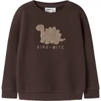 Name it Sweatshirt 'NMMObear' bege escuro / chocolate