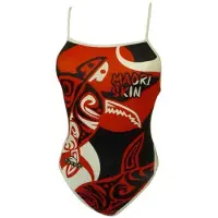 Turbo Fato De Banho De Alças Finas Maori Skin Tattoo
