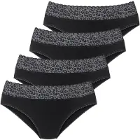 LASCANA Cueca cinzento escuro / preto